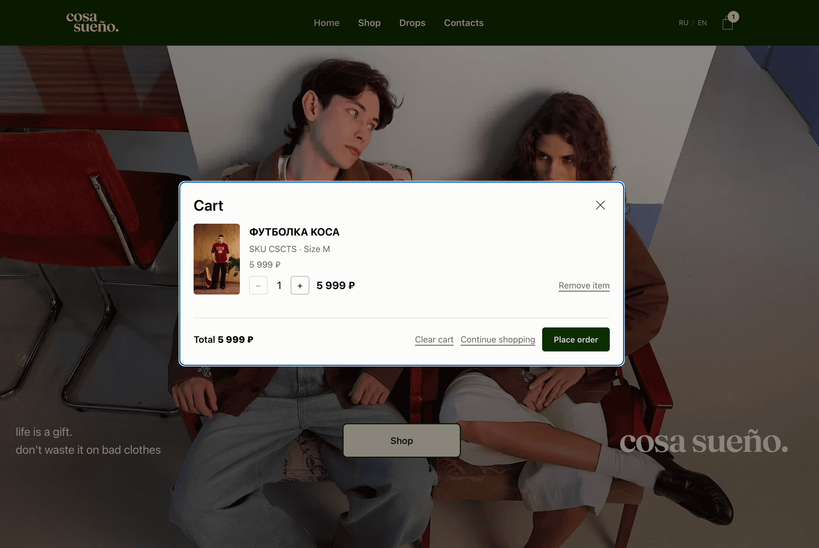 Cosa Sueño – Fashion Store