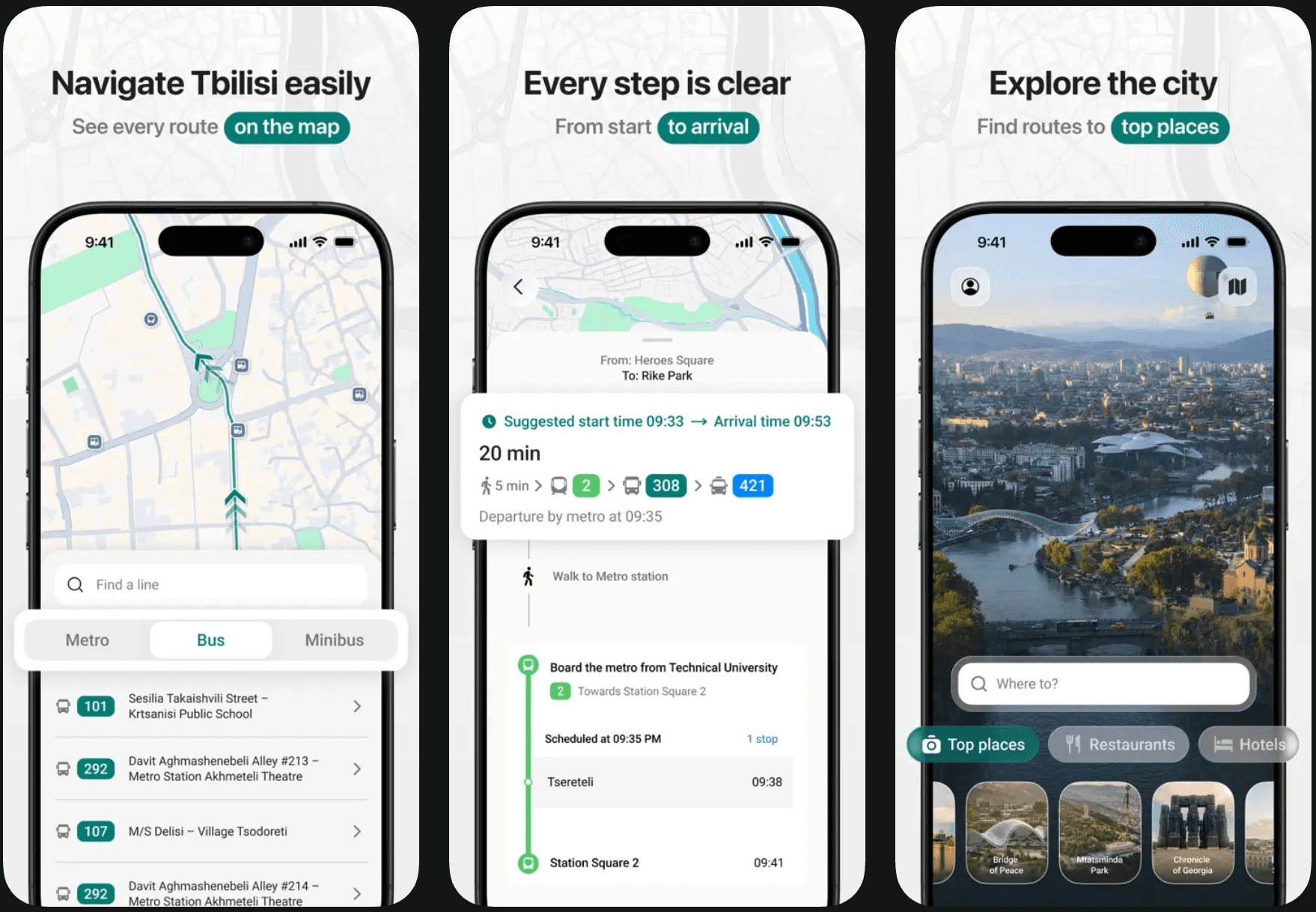 Movnex – Transit Maps Tbilisi
